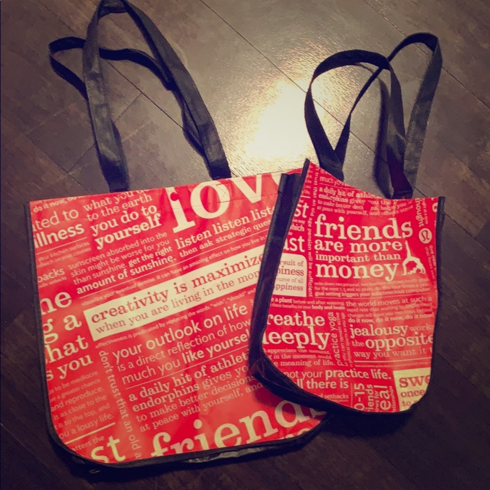 Lululemon tote bags